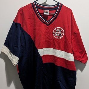 Vintage Nike U of A warm up shooting shirt, University of Arizona throwback,NCAA
